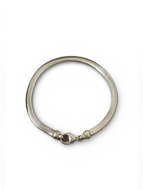 Sterling silver 925 herringbone bracelet